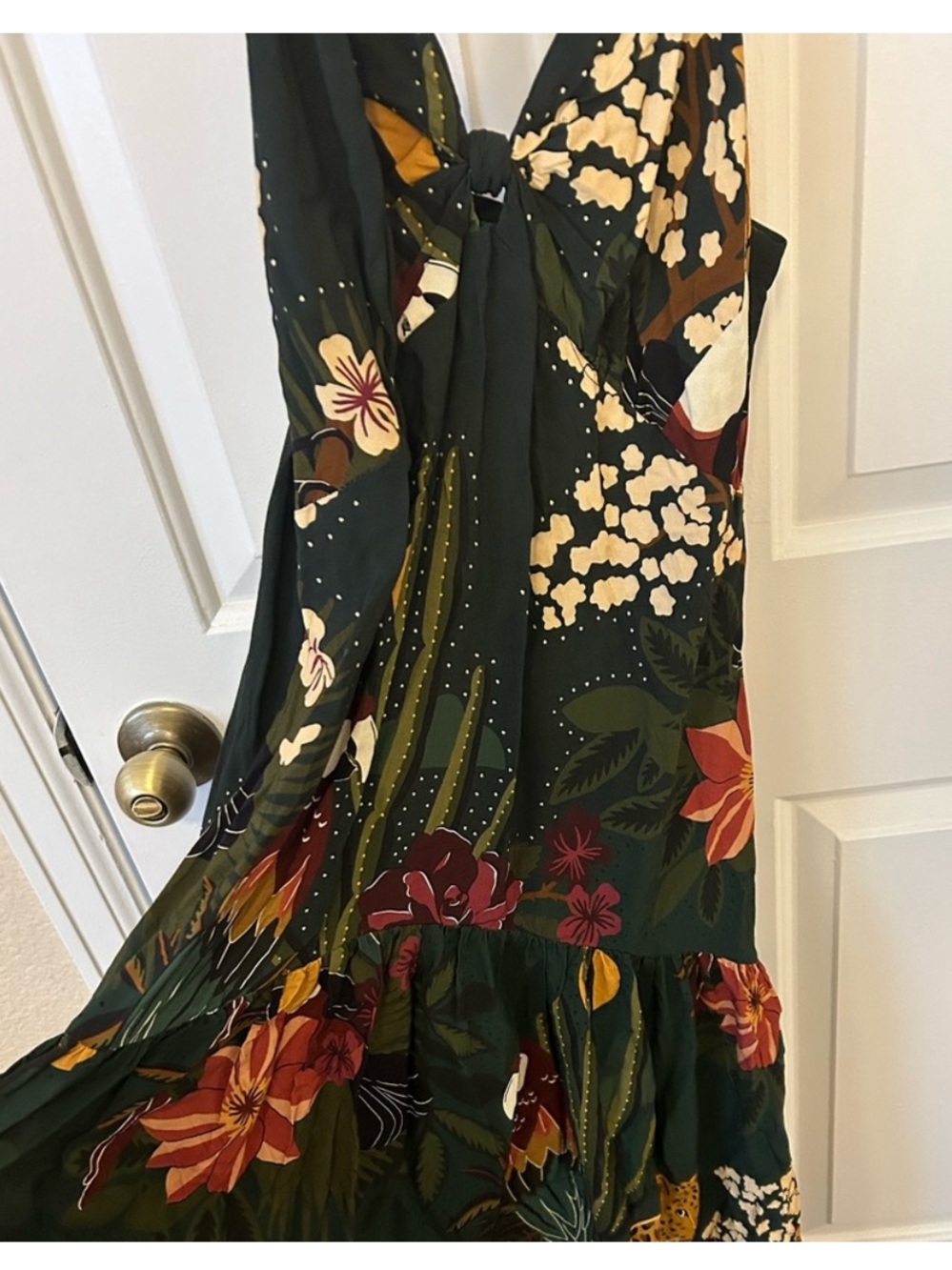 Farm Rio Green Toucan Maxi Dress - Picture 4 of 6